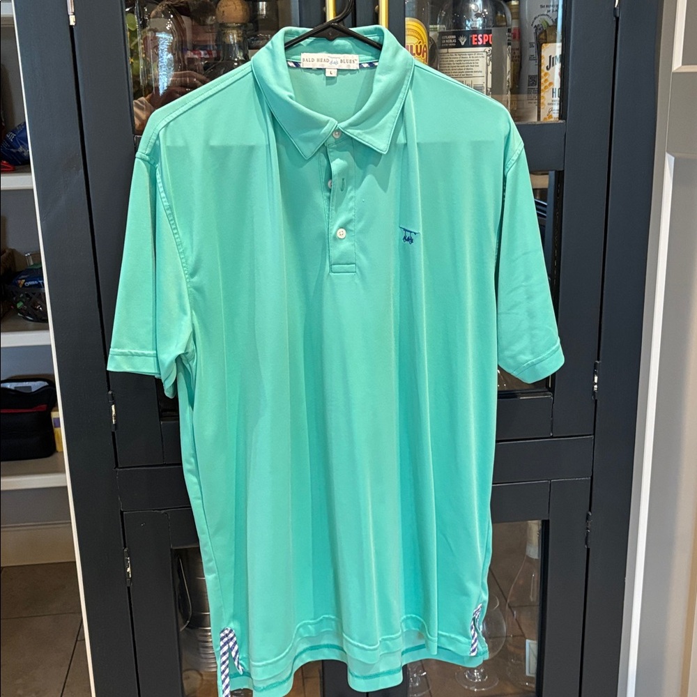 Men's Aqua Polo Shirt